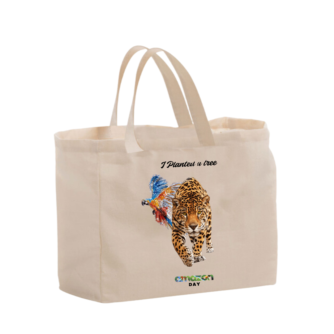 ECOBAG ONÇA AND ARARA